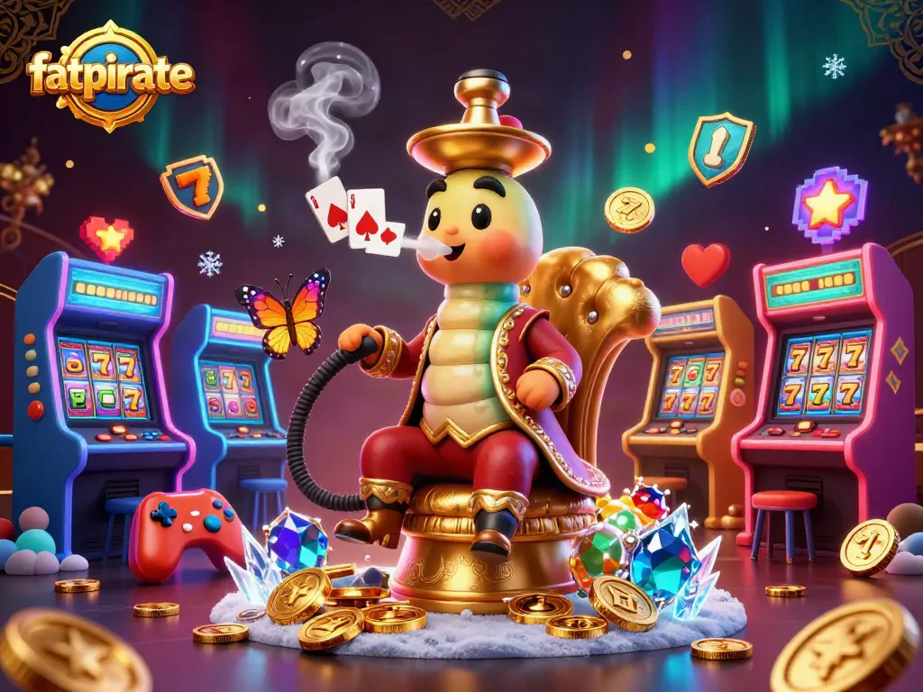 Play exciting games at fatpirate casino with vibrant arcade elements and dynamic slot reels.